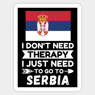 Serbia Holiday Magnet